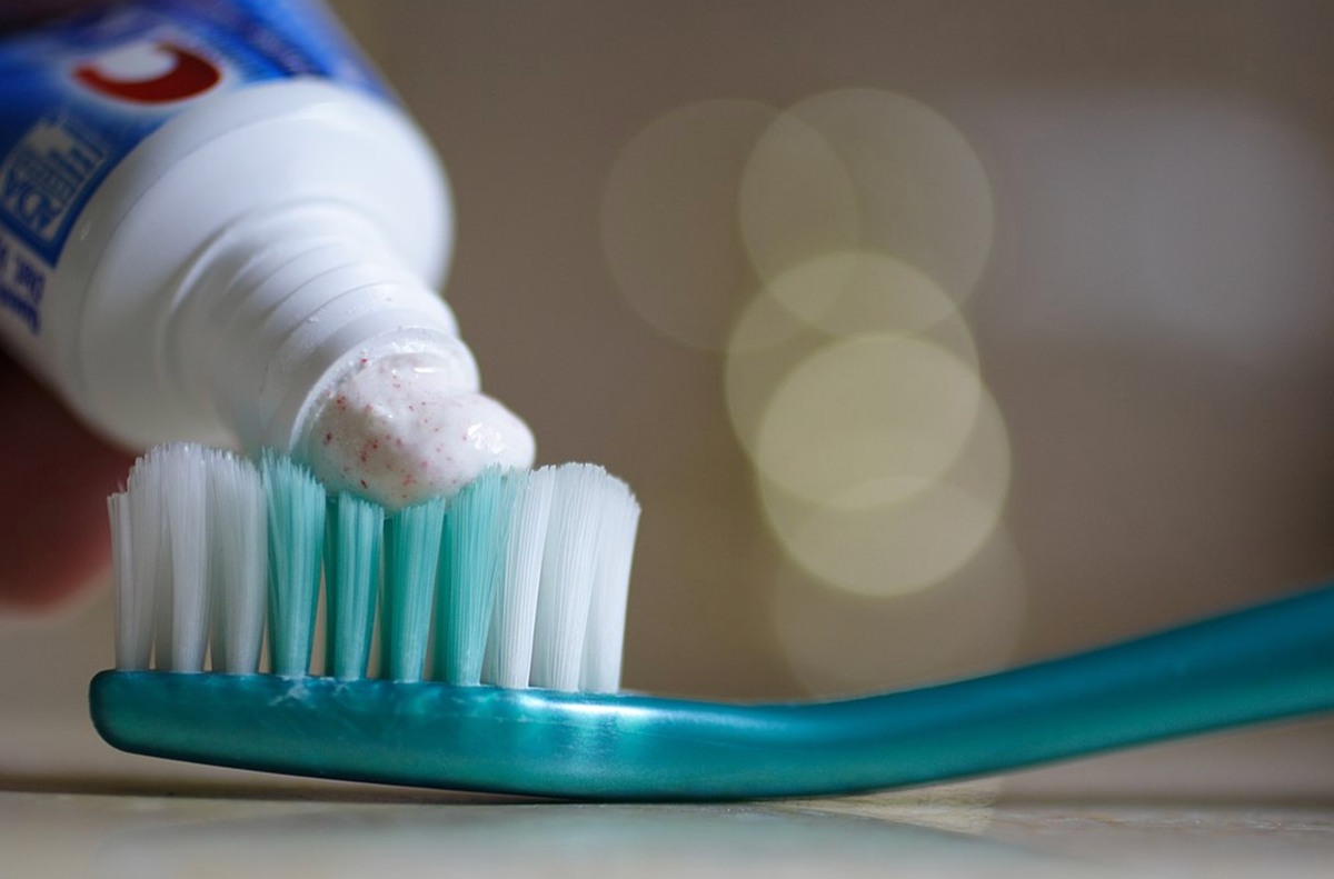 Toothpaste containing fluoride is introduced.